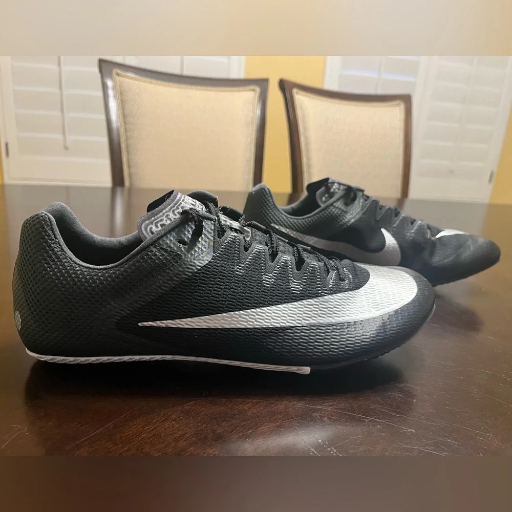New Nike Zoom Rival Metallic Black travk Field shoes Size US 12 - Picture 3 of 15